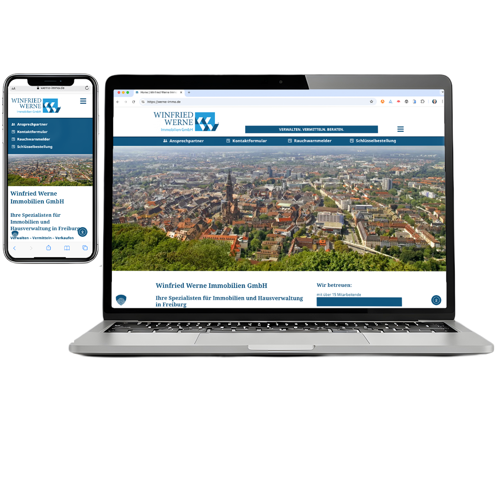 Webdesign – Werne Immo, Freiburg – Webseite