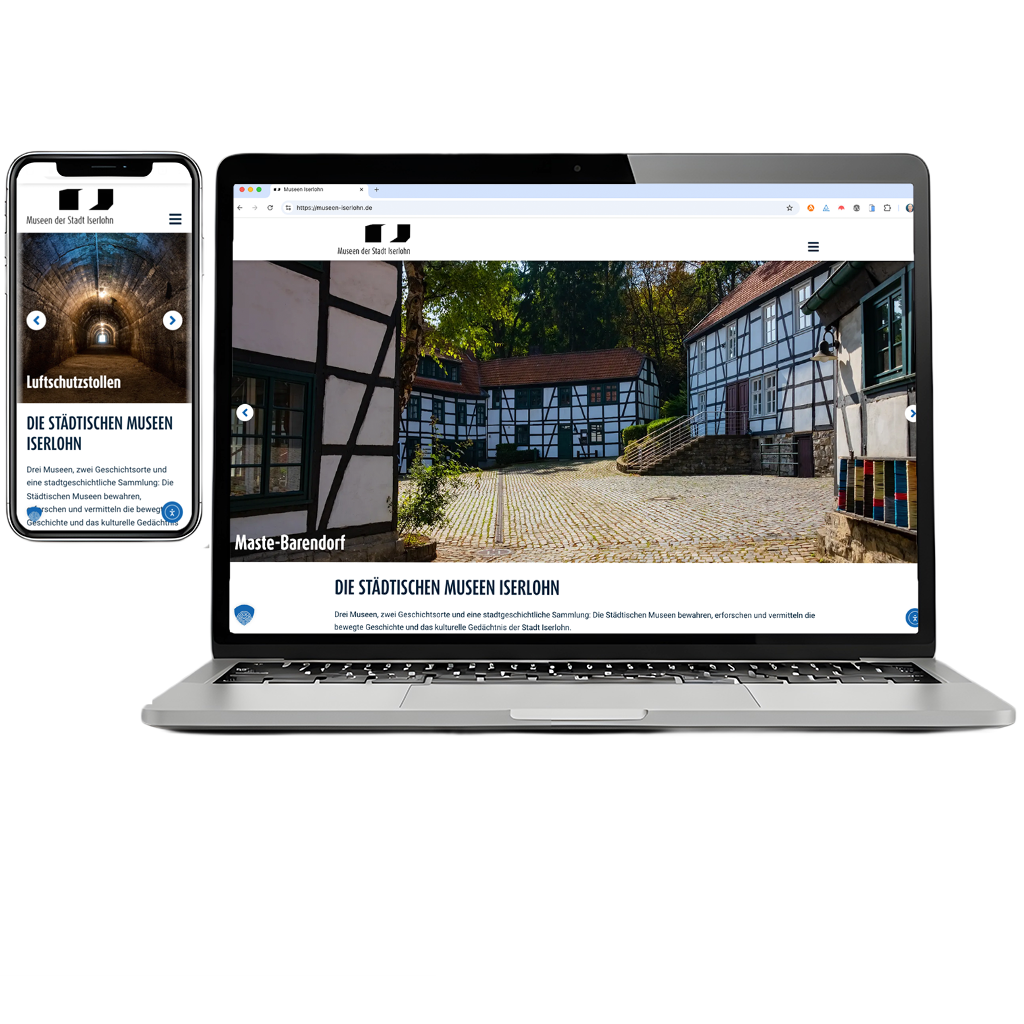 Webdesign – Städtische Museen Iserlohn – Webseite